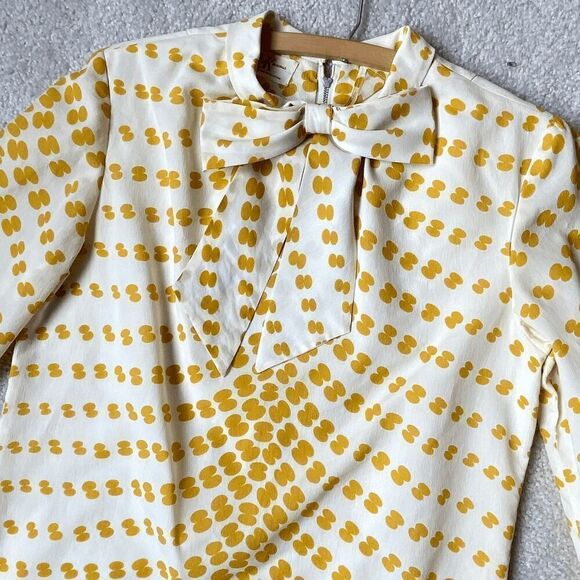 Authentic 1960s R&K Originals Mod Shift Dress, Bow, Puff Sleeves, Twiggy - Picture 10 of 10